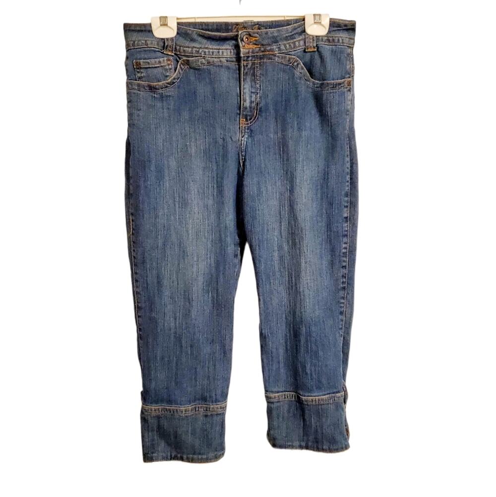 ZENA jeans Woman's retro style vintage capri jeans